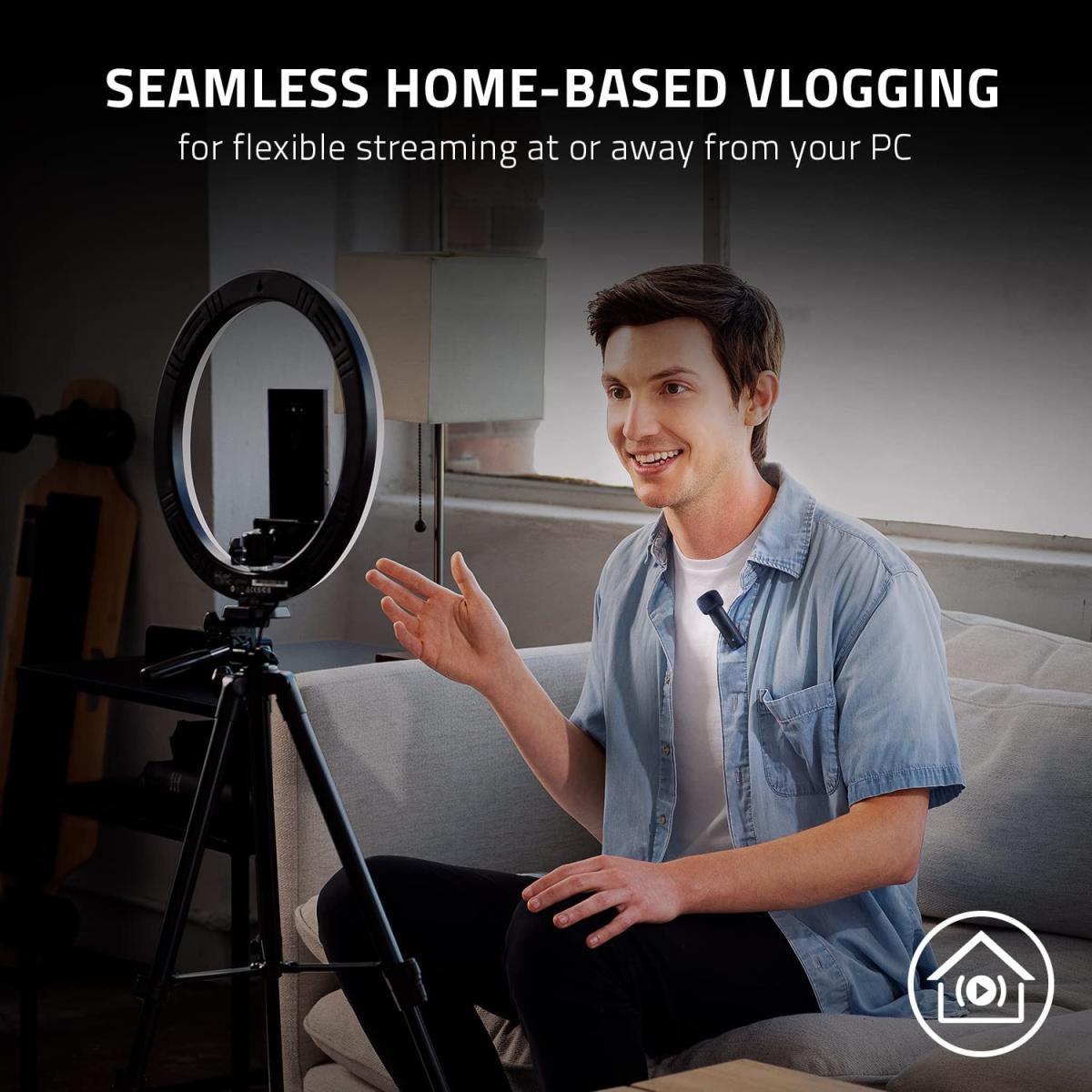Razer Seiren Bt Bluetooth Microphone For Mobile Streaming (android, Iphone/ios) Clip On Design Wireless Lavalier Lapel Omnidireional Mic Razer Seiren Bt Bluetooth Microphone For Mobile Streaming (android, Iphone/ios) Clip On Design Wireless Lavalier Lapel Omnidireional Mic