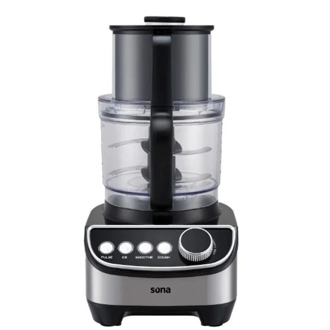 Sona Food Processor 4 in 1, 3.5Lit, 1300Watts, Black - SFP-411