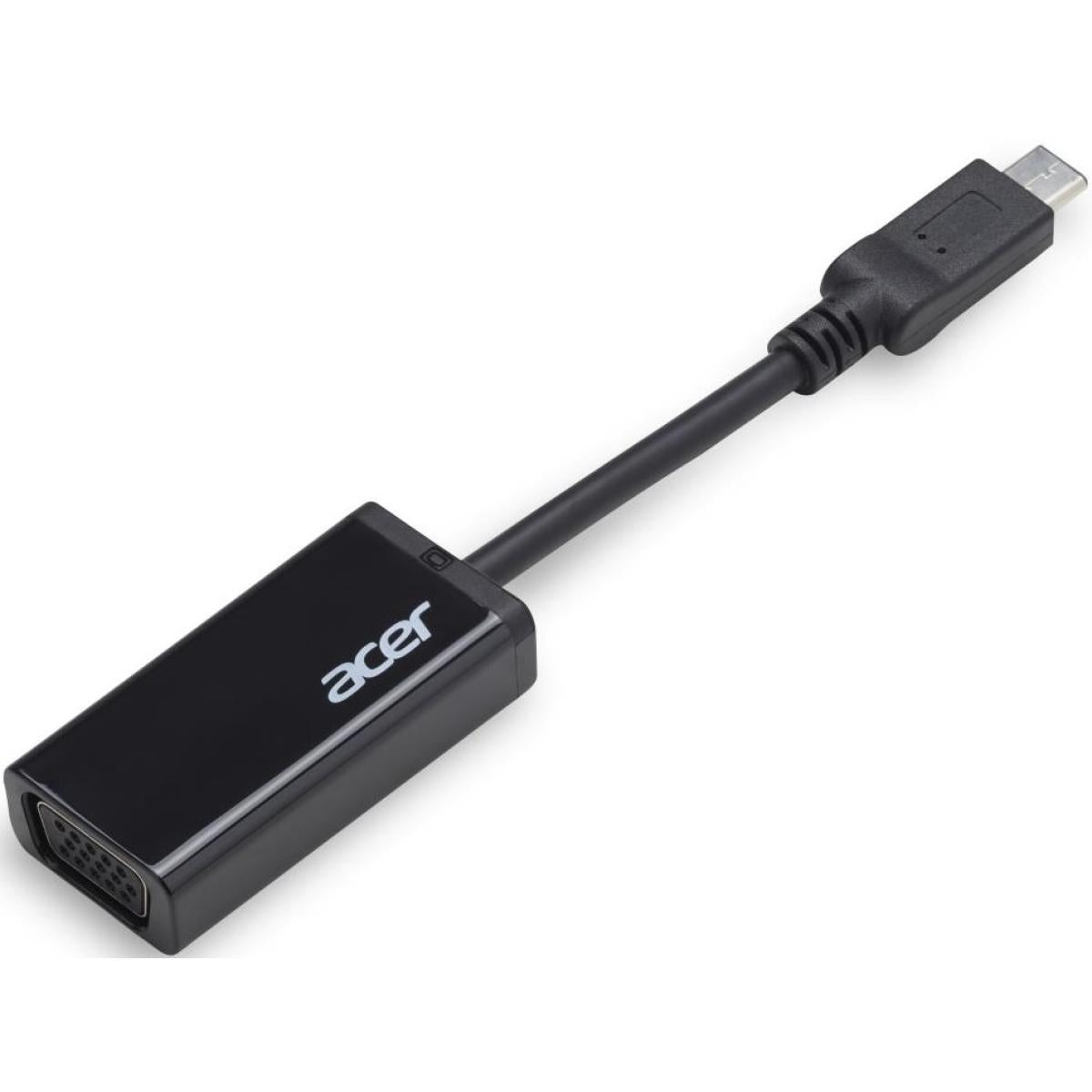 ACER USB Type-C to VGA Plug and Play Converter Cable Adaptor - Black