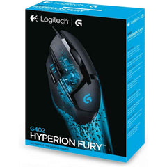 Logitech G402 Hyperion Fury Wired 4,000 Dpi Lightweight 8 Programmable Buttons Dpi Switch Button For Pc/mac Black