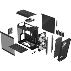Fractal Design RGB PC case for desktop computer builds and component installation