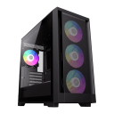 GameMax Defender MB, Micro-ATX Gaming PC Case, Mesh Front Panel, Tempered Glass Side, 4x Pre-Installed ARGB Fans, USB-C Port, 360mm Radiator Support, 1 Year Warranty
