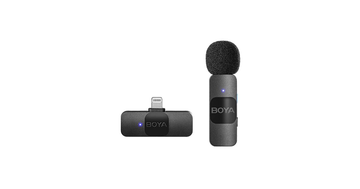 BOYA wireless microphone for audio recording