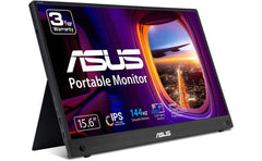 ASUS ZenScreen MB16AHG 15.6” IPS Full HD Portable USB-C 144Hz Mini-HDMI Ergo kickstand Eye Care Tripod Mountable Proteive Sleeve