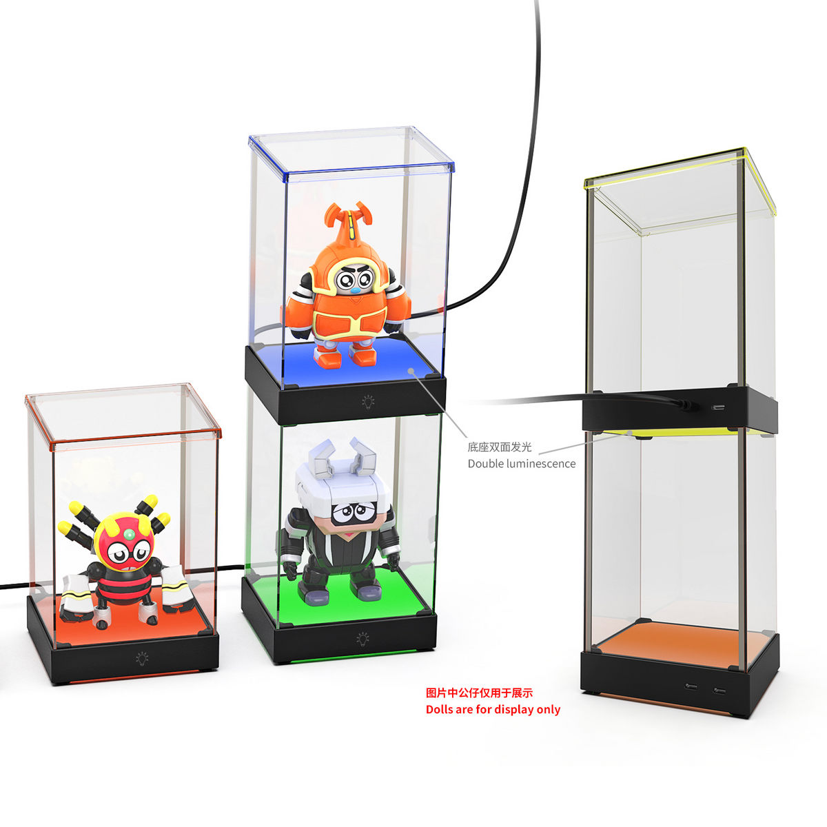 Dobe TY-3833 RGB Light Display Case