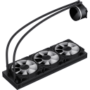 GameMax IceBurg 360 Infinity White – 360mm ARGB AIO Liquid CPU Cooler, 300W TDP, Leak‑Proof Design, Multi‑Platform Support