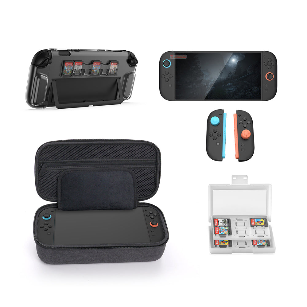 DOBE 10 PIECE STORAGE + PROTECTION KIT FOR SWITCH 2