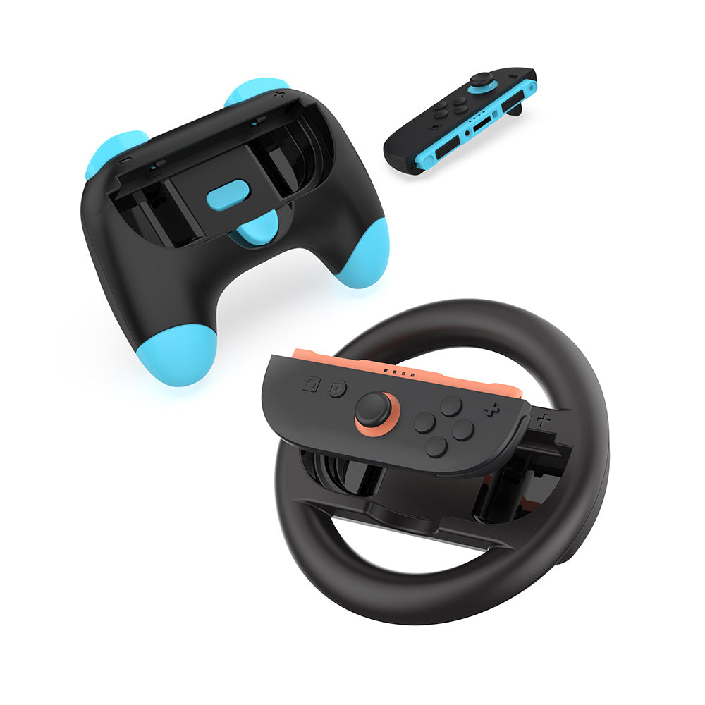 DOBE CONTROLLER GRIP AND STEERING WHEEL KIT FOR N SWITCH 2