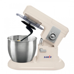 Samix Stand Mixer, 6.5Lit, 1200Watts, 3Pcs, Beige - SNK-M021B