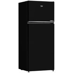 Beko Top Mount Refrigerator A+, 367Lit, Black - RDNG491M20BP