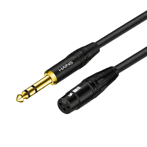 HAING HI-2044-XLR XLR 3 Pin Female To 6.35mm Cable 2M