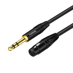HAING HI-2044-XLR XLR 3 Pin Female To 6.35mm Cable 2M
