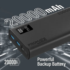 Promate Bolt-20Pro.Black, Power Bank