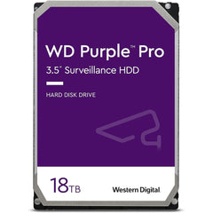 Wd 18tb Purple Pro Surveillance Hard Drive 3.5" Sata 7200 Rpm 512mb Cache - CompuMe