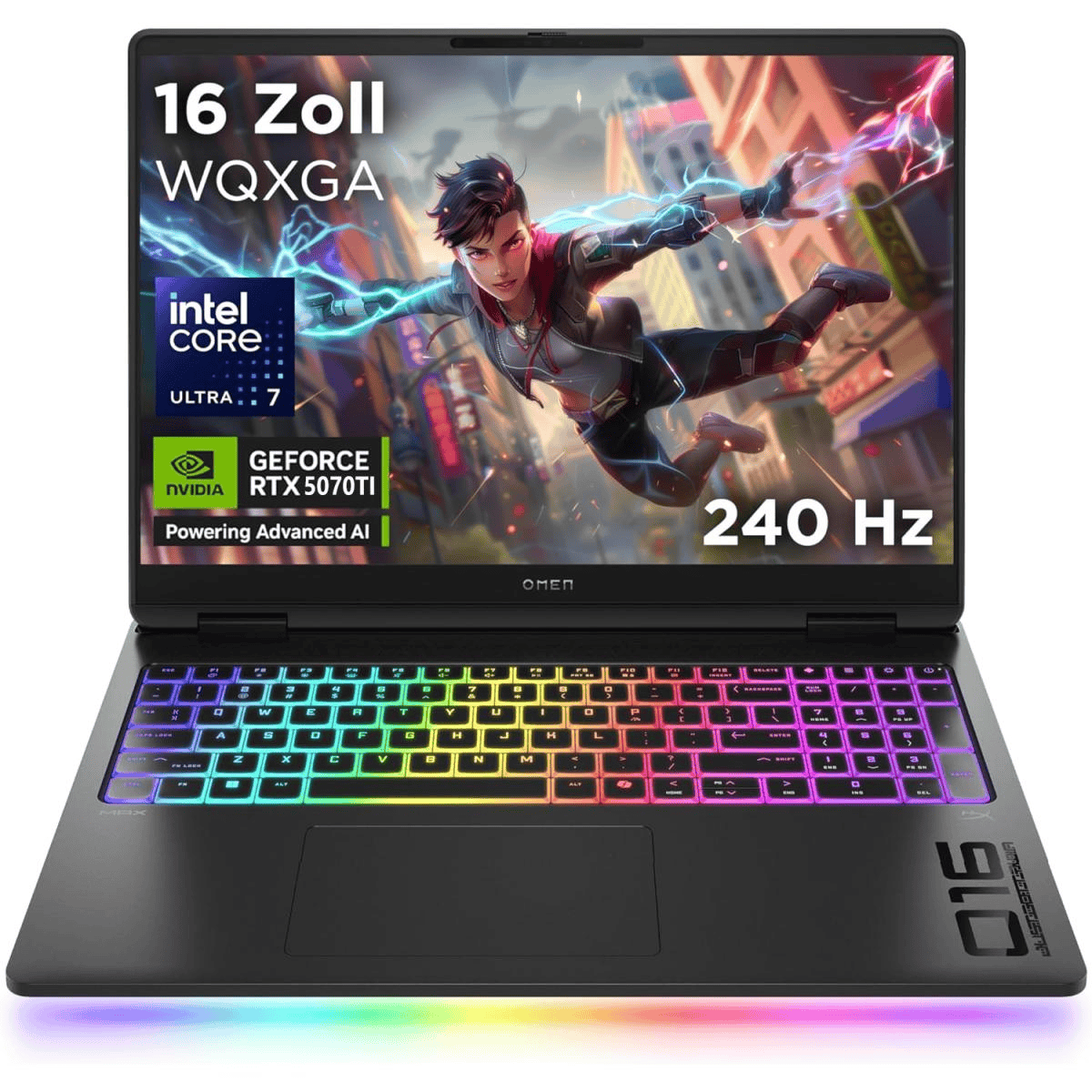 HP Omen Max 16 Laptop, ultra 7 255HX, 32GB & 1TB SSD1TB SSD, 16Inch, RTX 5070 TI 12GB, Win11, Shadow Black - D0YL4EA