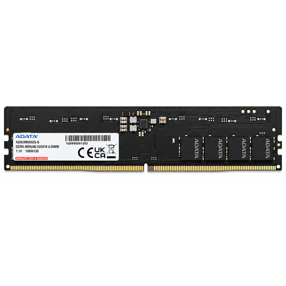 ADATA DDR5-5600 32GB (1x 32GB) U-DIMM Desktop Memory On-Die ECC
