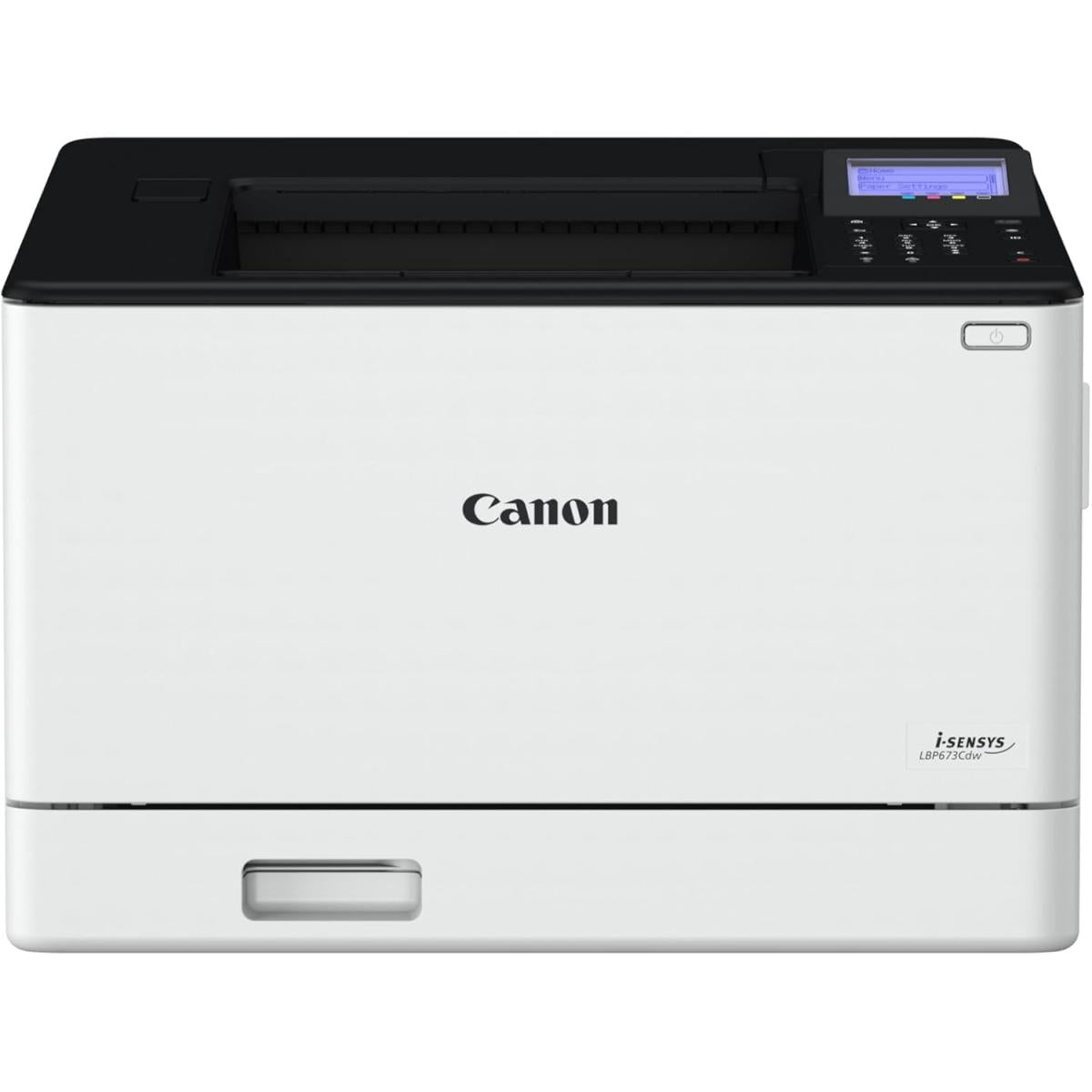 Canon i-SENSYS LBP673Cdw II A4 Colour Laser Printer, USB, LAN, WLAN, 250 Sheet Paper Cassette, 5 Lines LCD, Duplex Printing