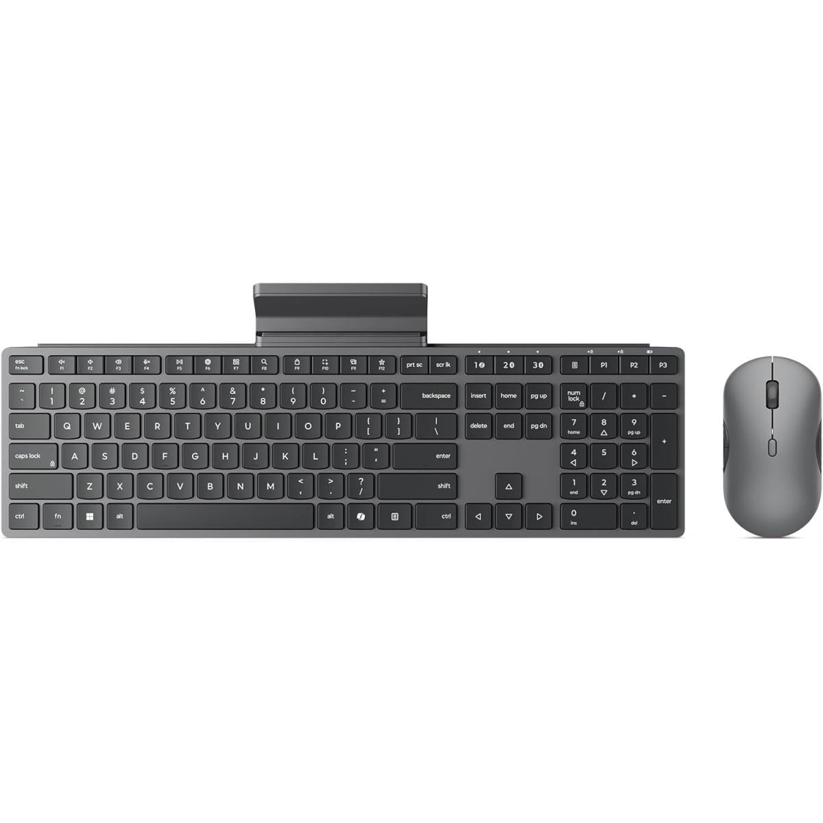 Lenovo ProfeLenovo 700 Modern Multi-Device Wireless Keyboard & Mouse Combo Arabic / English Layout – Luna Grey