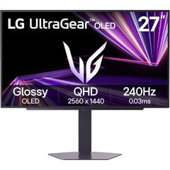 LG 27GX704A UltraGear™ 27” OLED 2K HDR10 240Hz 0.03ms True Black 400 G-SYNC Compatible HDMI 2.1 Adjustable Stand - Black