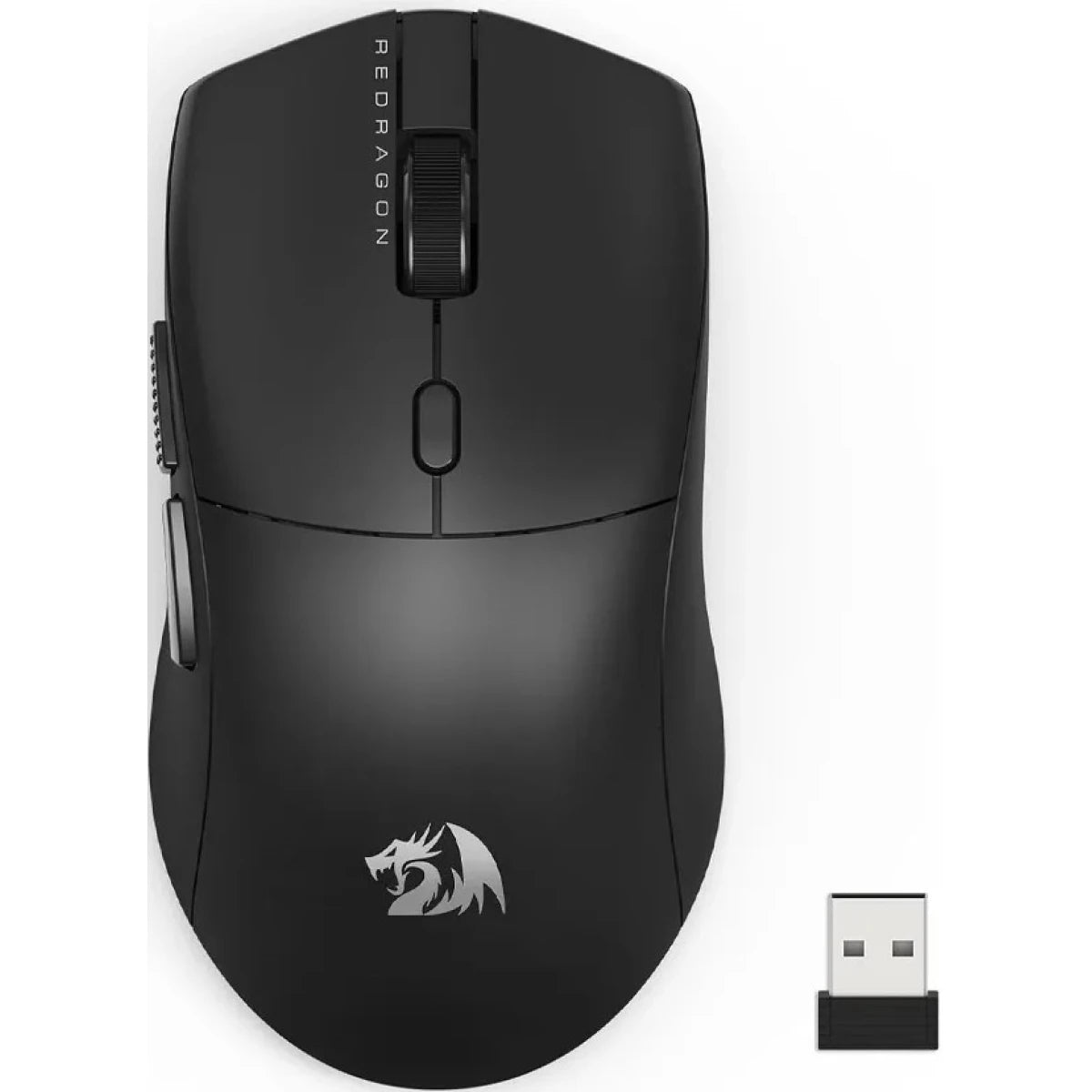 Redragon M815 NEVA Pro Lightweight Wireless Gaming Mouse Tri-Mode connectivity, BT/2.4G Wireless/Wired Optical Mice, 26000 DPI, 6 Programmable Buttons for PC/Mac, Black