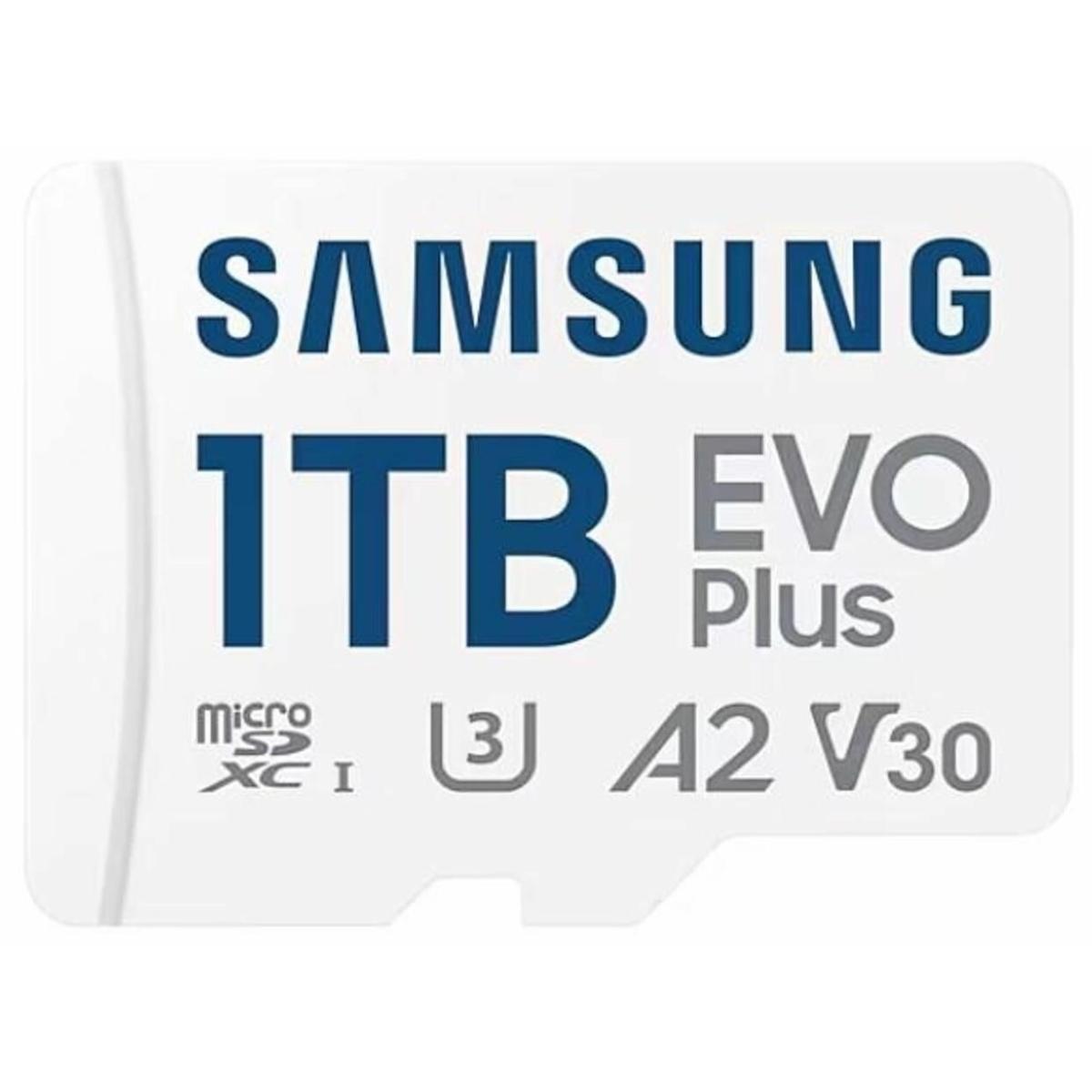 Samsung Evo Plus W/ Sd Adaptor 1tb Micro Sdxc Memory Card Up To 160mb/s For Gaming Devices Android Tablets & Smart Phones - CompuMe