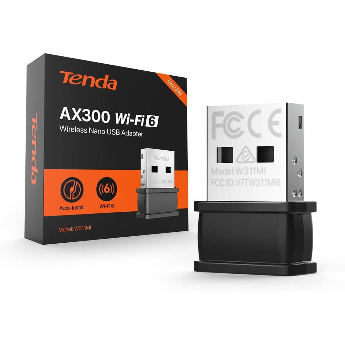 Tenda W311MI V6.0 AX300 Wi-Fi 6 Nano USB Adapter
