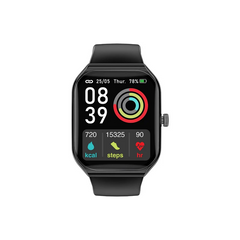 Promate Prowatch 1.96" Fitness Tracker Smart watch with BT Calling - Black