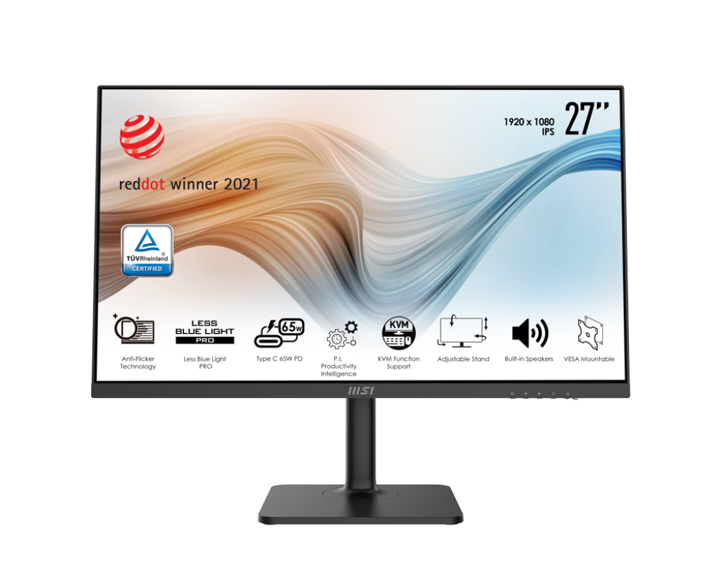 MSI Modern MD272OP 27" Flat 2K WQHD, 75Hz IPS, Black Monitor