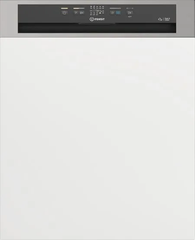 Indesit Semi Integrated Dishwasher Freestanding, 6Programmes, 14Sets, Push & Go Quick Clean - DBE 2B19 A X