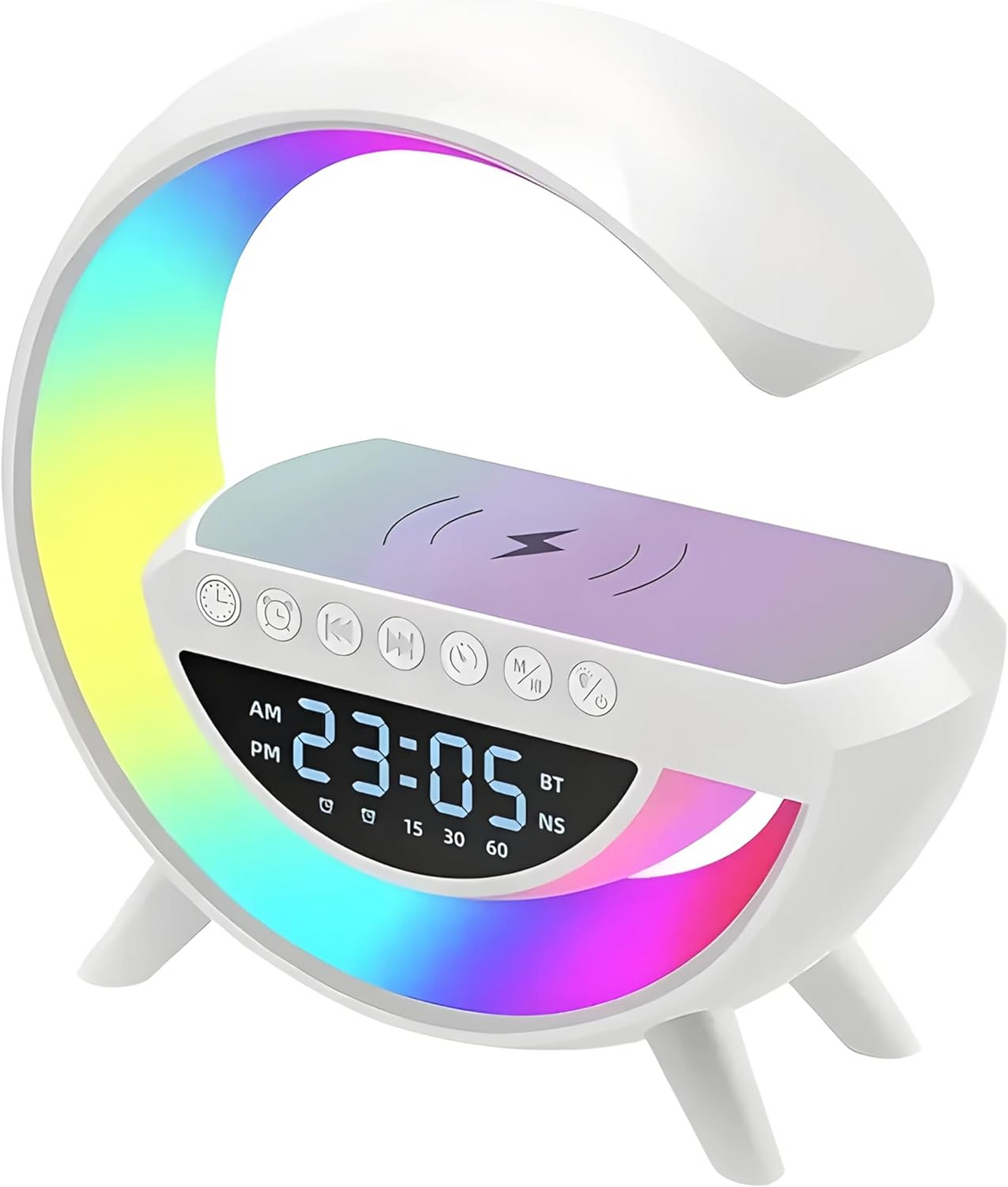 Wake-Up BT-3401 Light with Wireless Charger Bluetooth Speaker