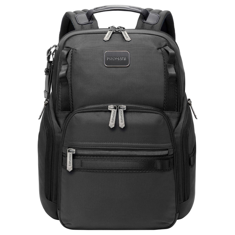 Promate ORACLE-BP SecureStorage 15.6" Laptop Backpack with Multiple Compartments - Black