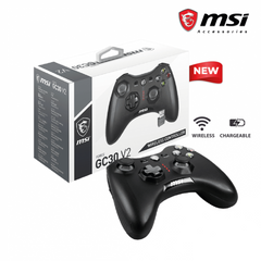 MSI Force GC30V2 Wireless Rechargeable Battery , Dual Vibration Motors, Dual Connection Modes, Gaming Controller - BLACK