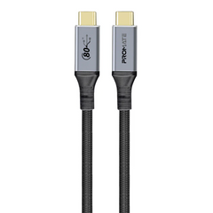 Promate PowerBolt5-80G High-Speed 80Gbps USB4™ Cable with 240W PD Support - Black