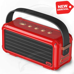 Divoom Mocha Portable Bluetooth Speaker 360* Surround Sound - Red