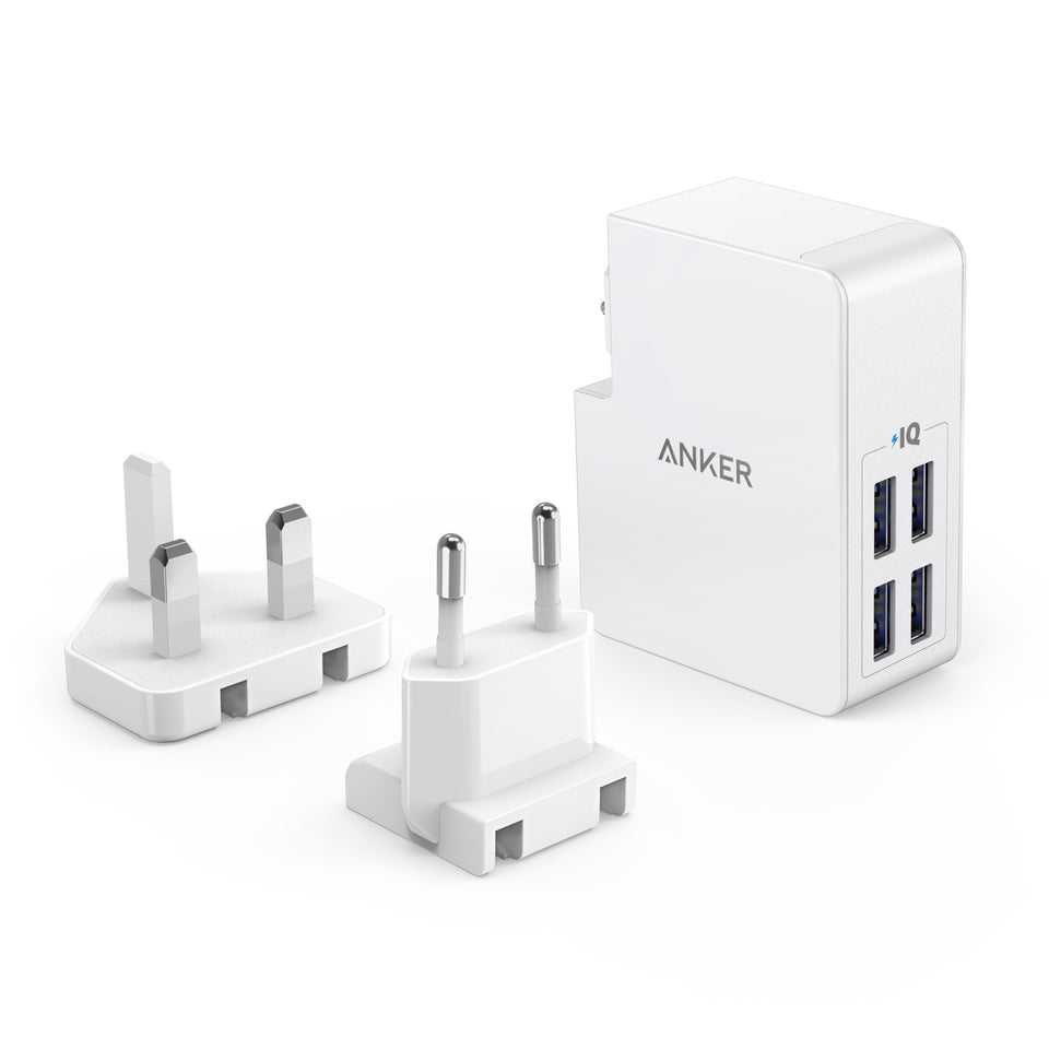 Anker PowerPort 4 Lite Highspeed 27W Charger With 4 USB-A PowerIQ Ports