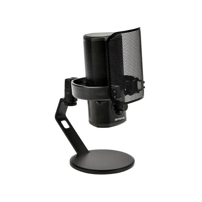 Aiwa PDM-10 professional USB microphone featuring a cardioid polar pattern