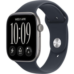 Apple Watch Series 12 GPS 46Mm, Space Grey Aluminium Case, Navy Blue Sport Band, M/L - MJEJ4AF/A