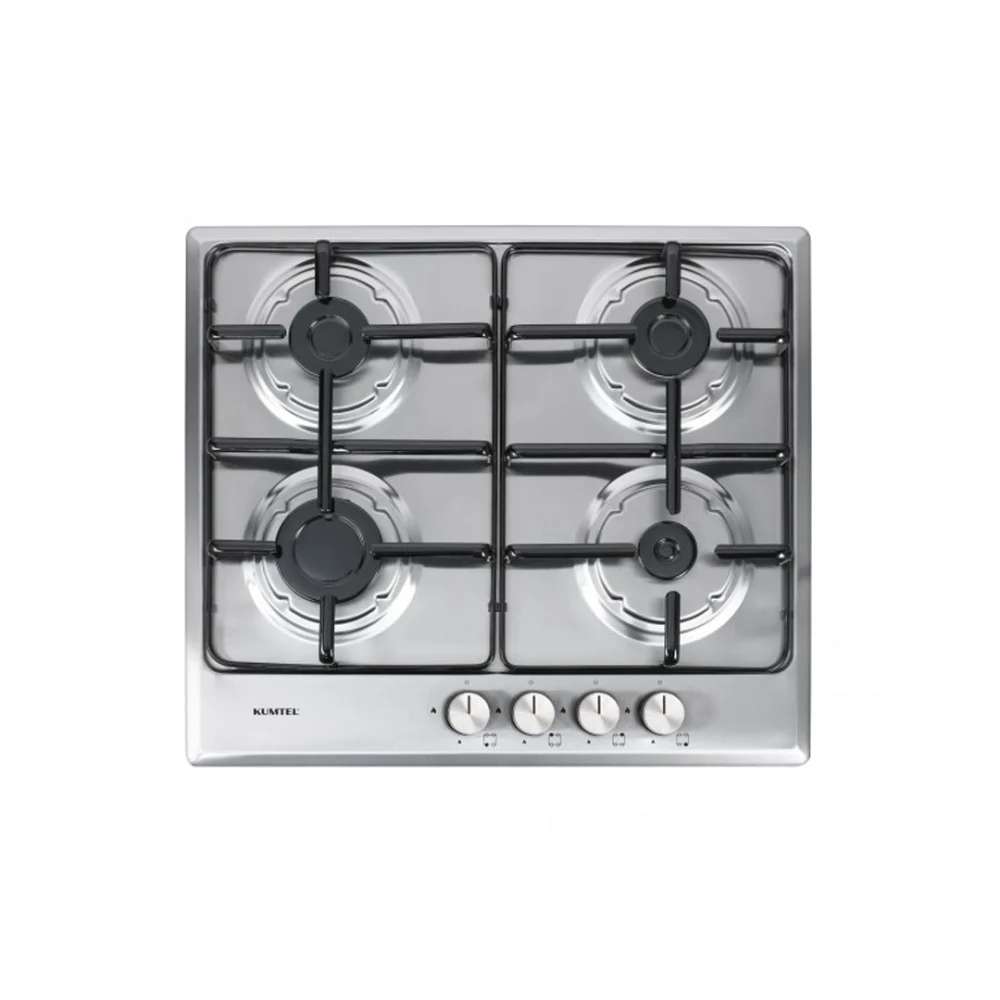 Kumtel Built in Hob, 60 * 60Cm, Stainless Steel - M6-40BF