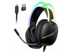 ONIKUMA X33 Dynamic Hifi Wired Gaming Professional USB-C Headphones Black Music for ps4 Play Station 4 Game PC with Microphone