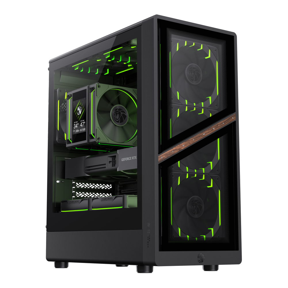 GAMEMAX AERIS 330 GB (BLACK) MATX GAMING CASE
