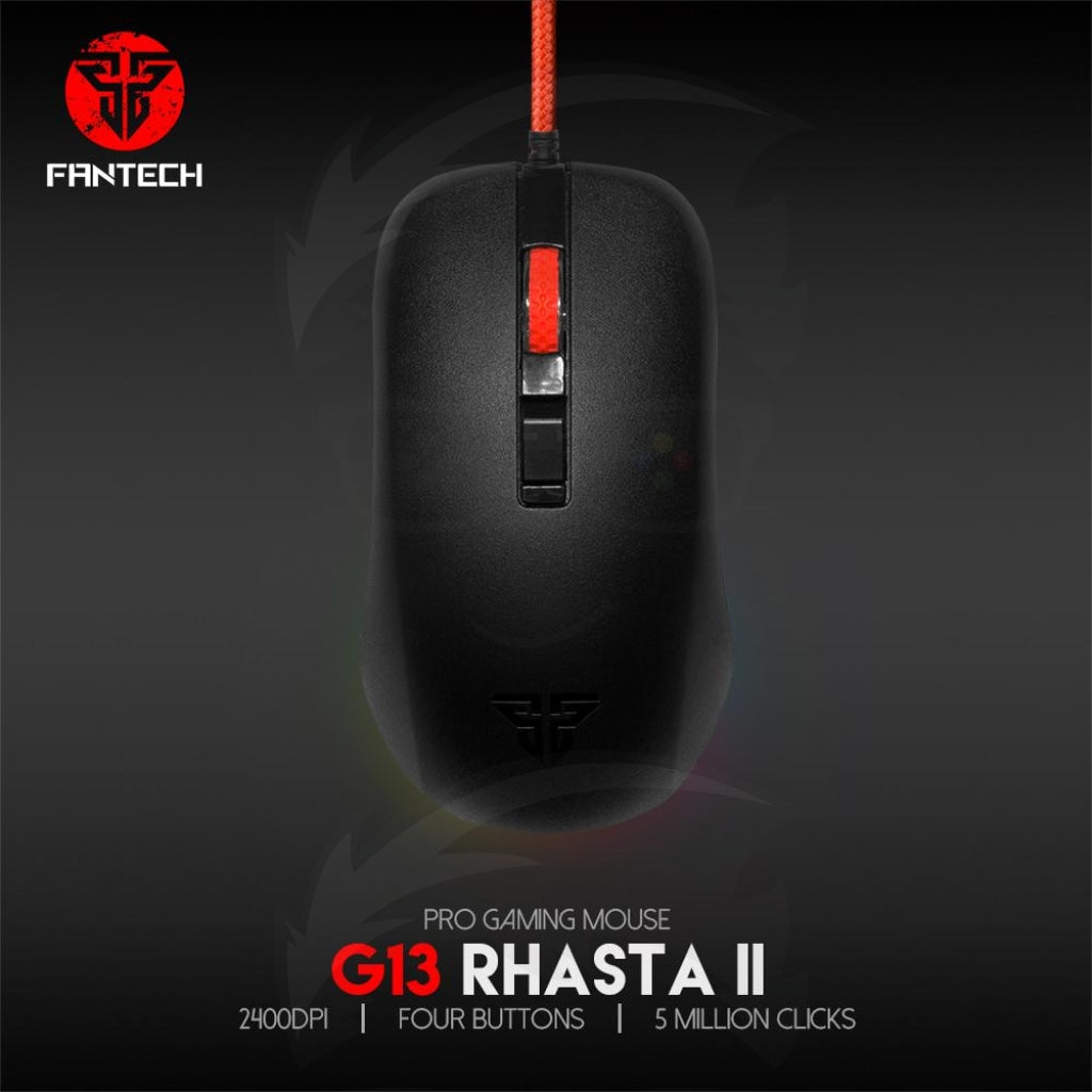 Fantech RHASTA II G13 Wired Pro Gaming Mouse - Black