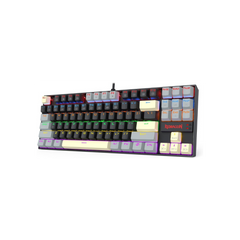 Redragon K552 Mechanical Gaming Keyboard, 87-Key Compact, LED Gaming Keyboard with Red Switches, Anti-Ghosting, Metal Frame for PC Gaming & Typing, Beginner-Friendly (Eclipse Gilded)