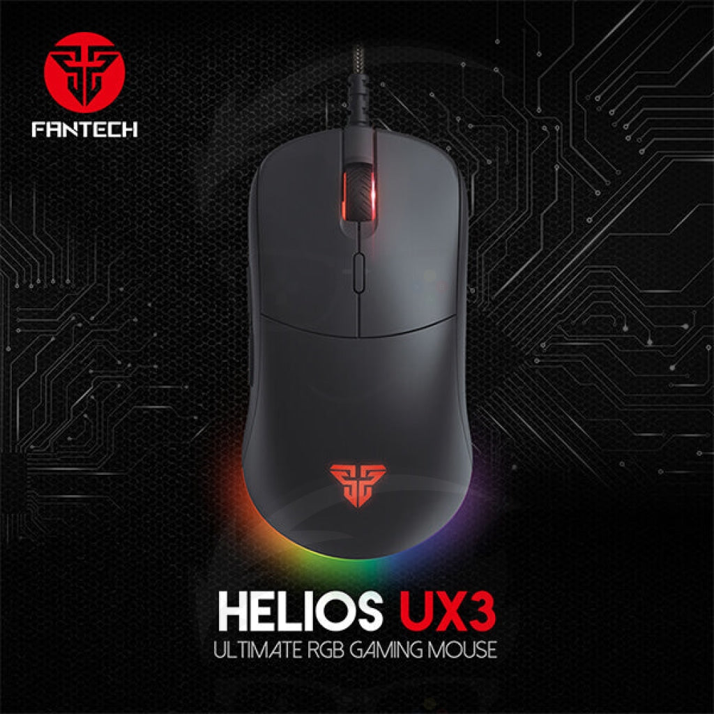 Fantech HELIOS UX3 MACRO RGB Gaming Mouse - White