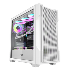 DARKFLASH DS900 Mesh ATX PC Gaming Case / White