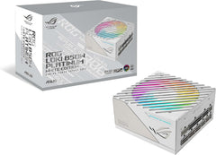 ASUS ROG Loki SFX-L 850W Power Supply Unit, 80 Plus Platinum, Fully Modular, PCIe Gen 5.0, 120mm ARGB-Illuminated Fan White