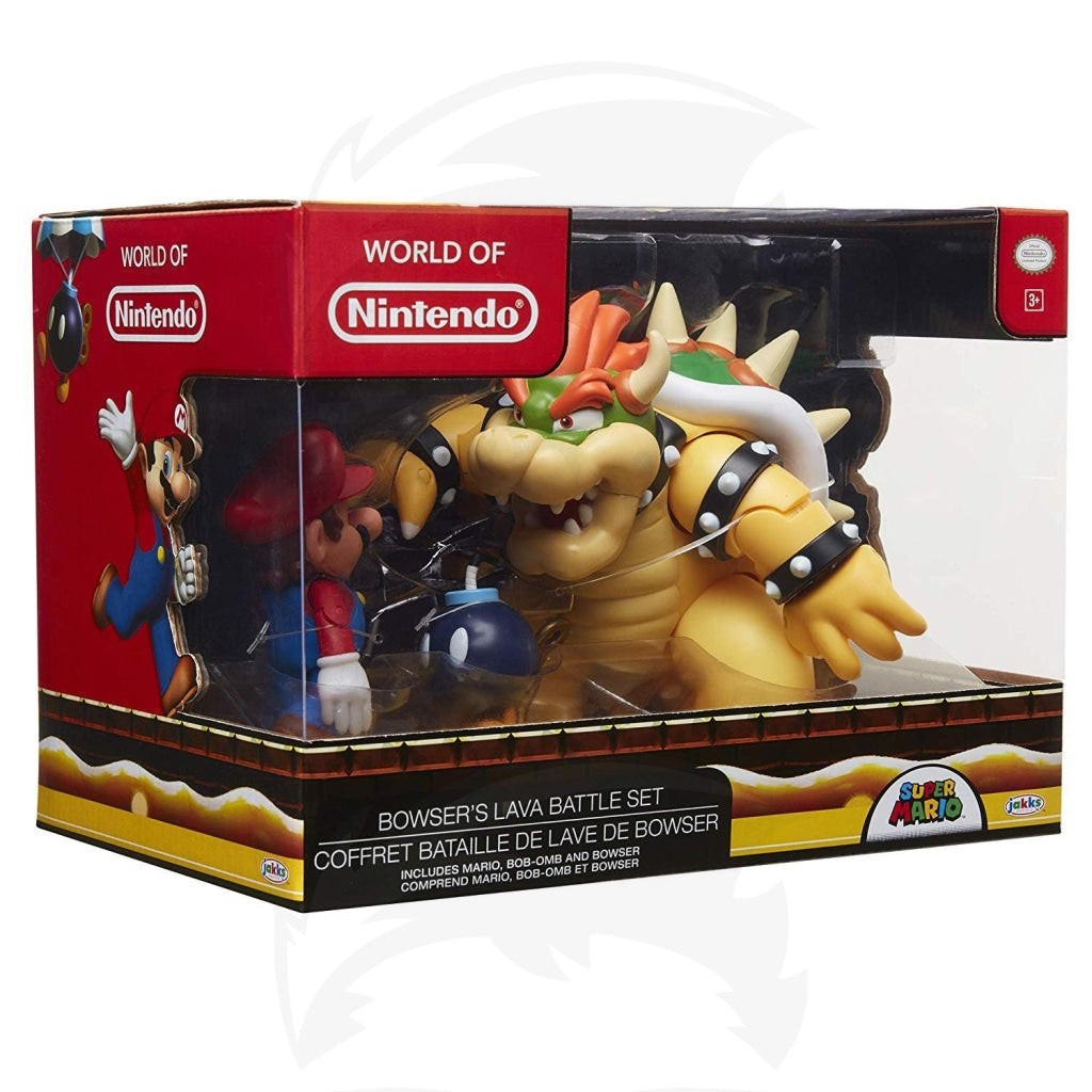Nintendo Super Mario Bowser Vs Mario Diorama Figure