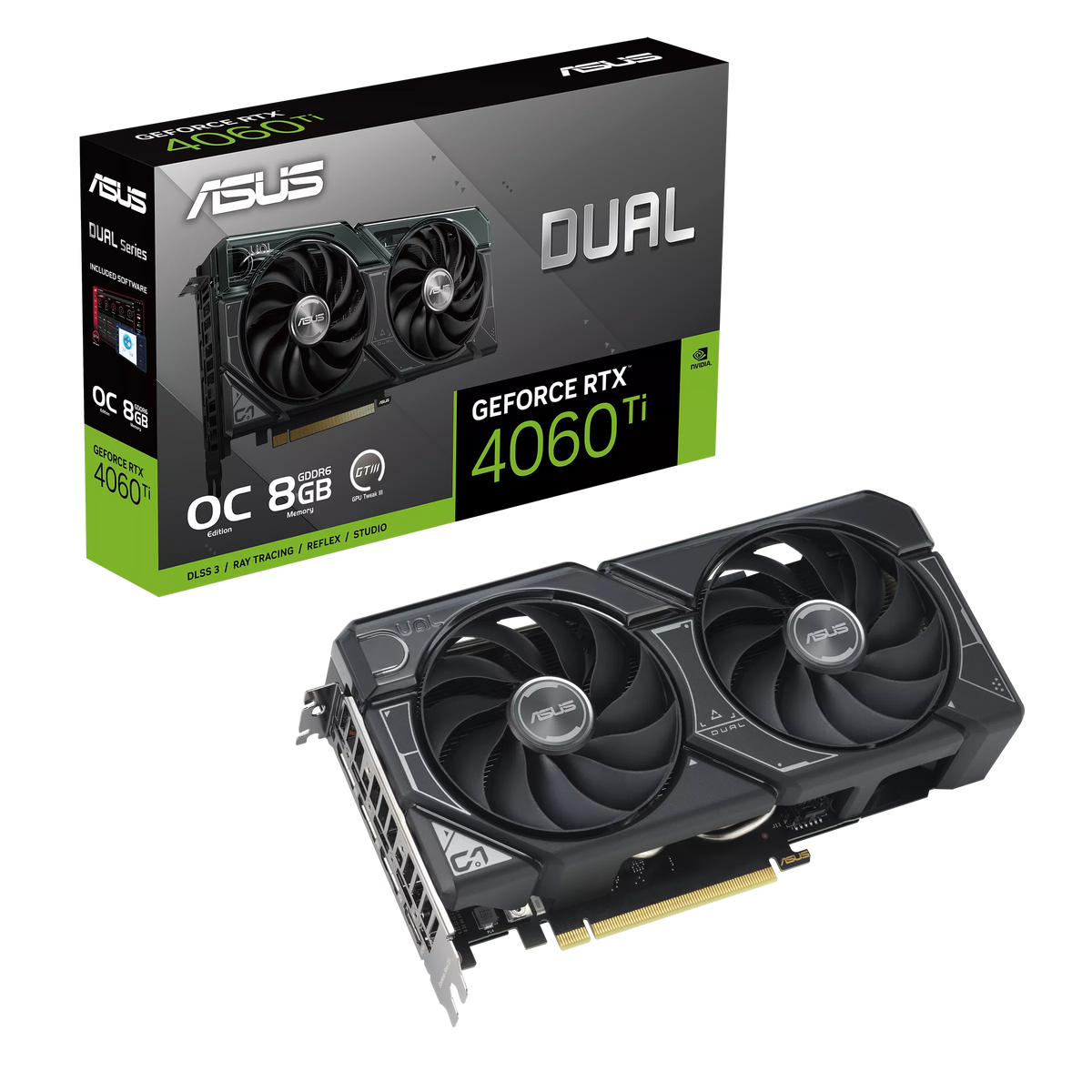 ASUS DUAL GEFORCE RTX 4060 TI OC 8GB GDDR6- Graphics Card