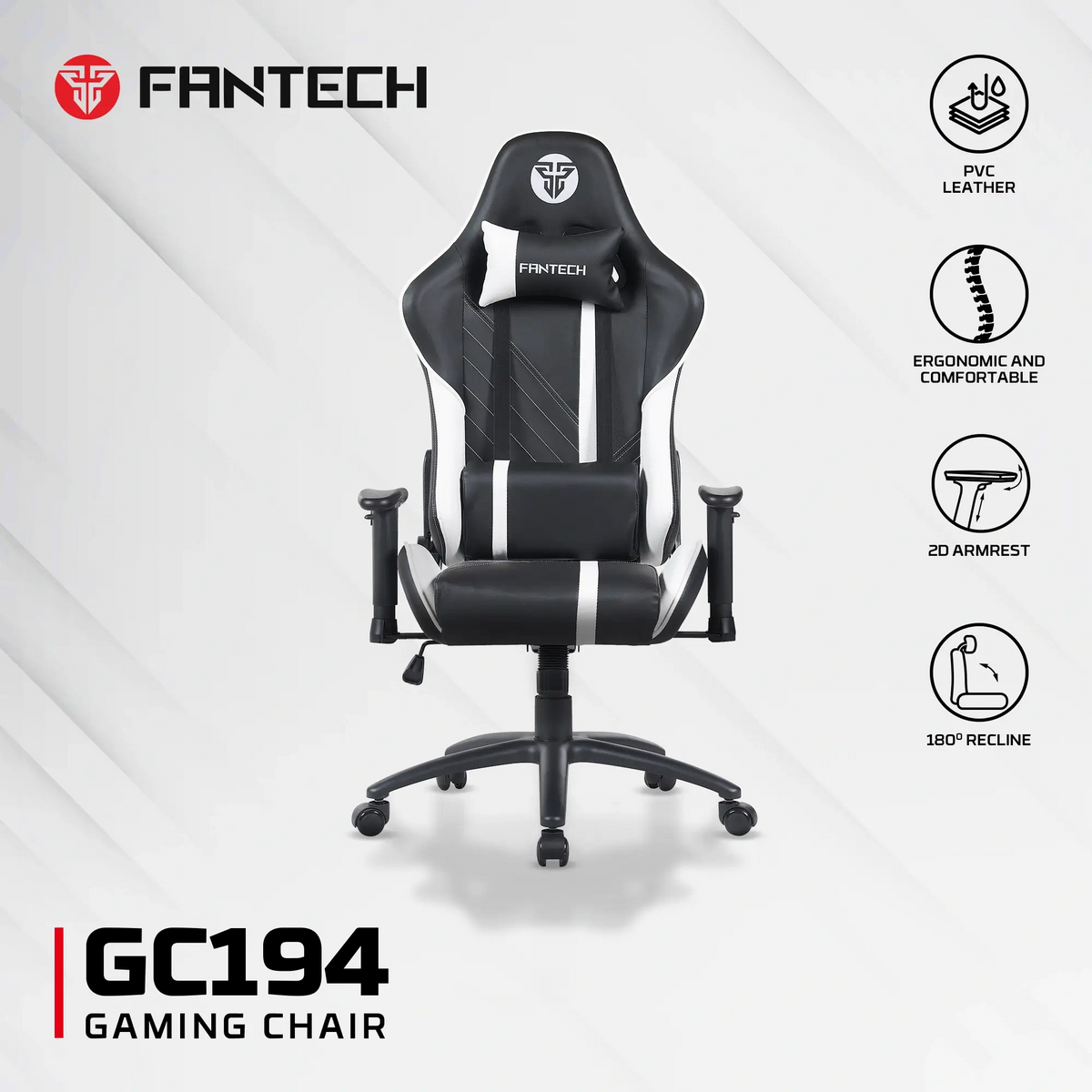 FANTECH GC194 GAMING CHAIR - Black