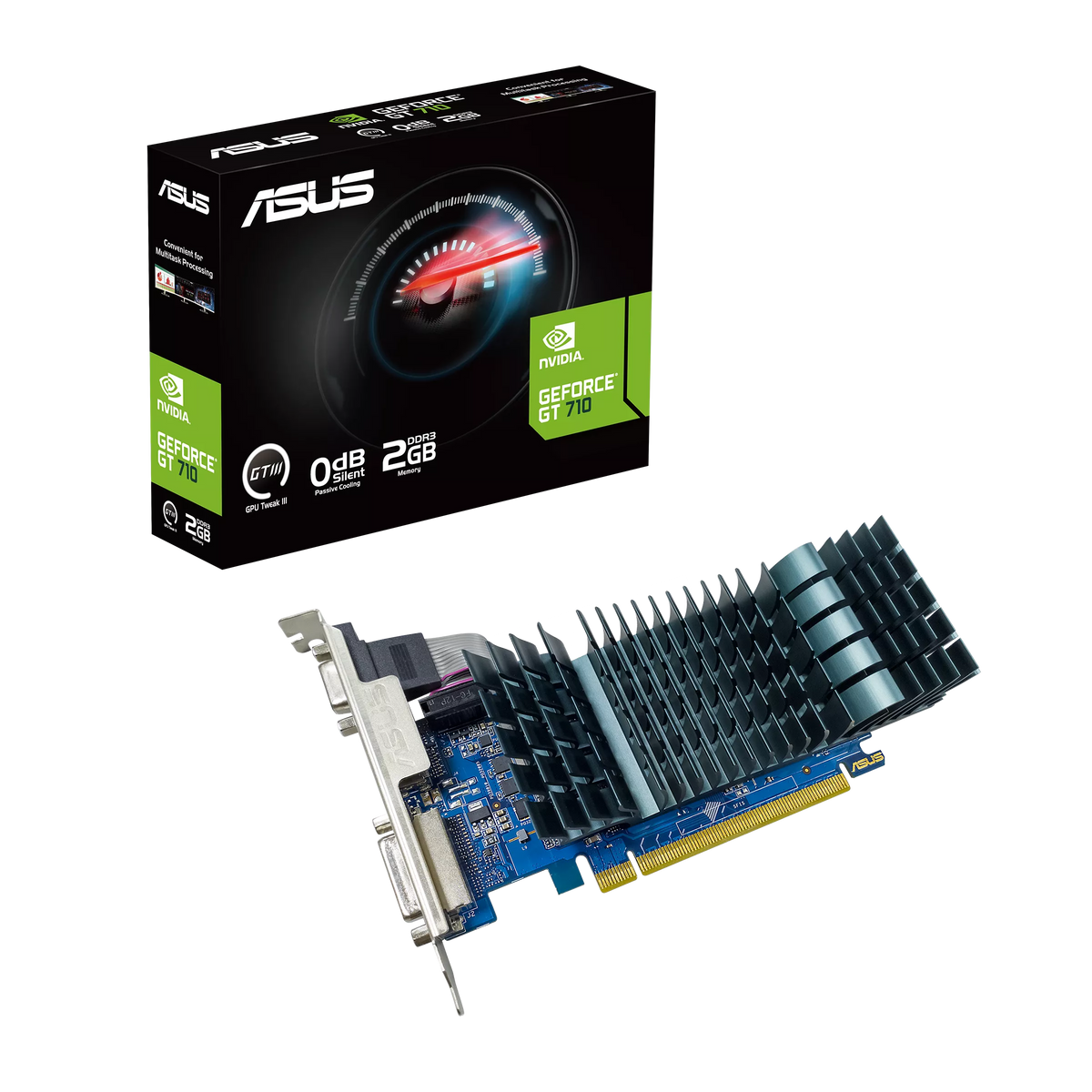 ASUS GeForce® GT 710 2GB DDR3 EVO low-profile graphics card