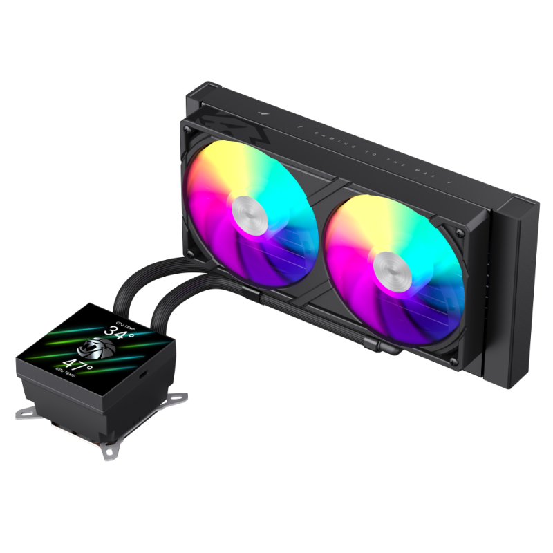 GAMEMAX GLACIER 240 LIQUID CPU COOLER BLACK